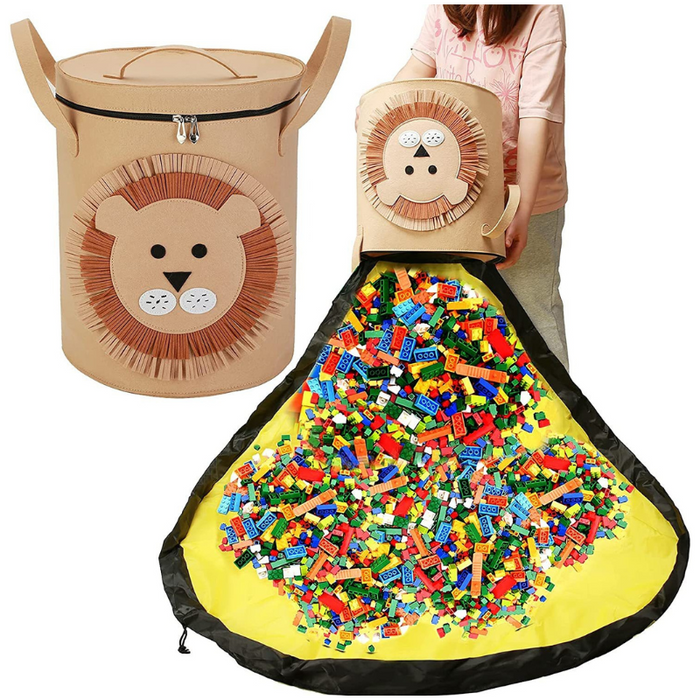 KiddoBucket Toy Storage Basket with Play Mat Jackie s Kids